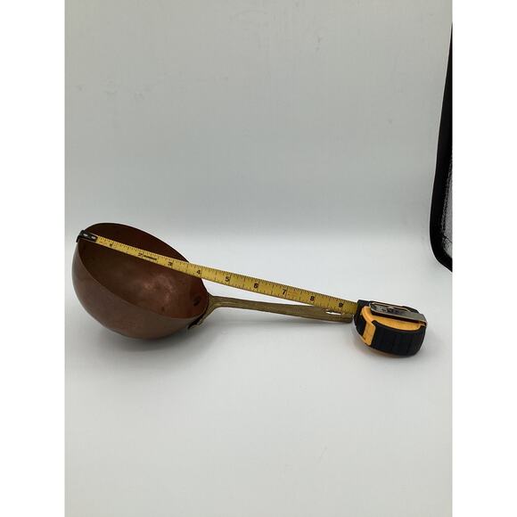 Hammered Pure Copper serving Spoon kitchen decor Hand Made VTG - Picture 5 of 5